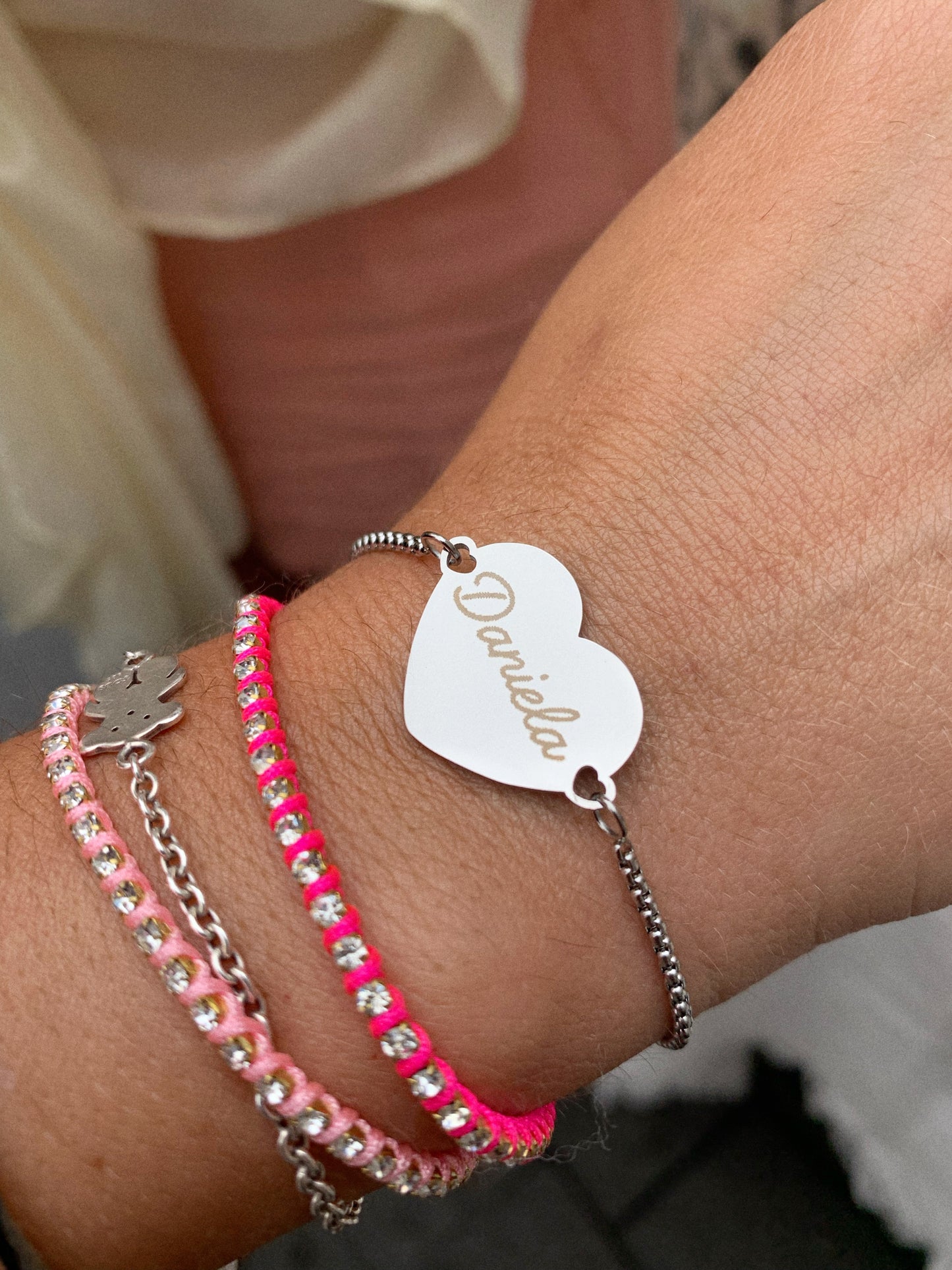 Pulsera corazón corrediza - Hey.Vortex