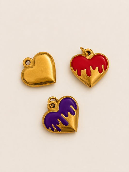 Charm Lava Heart