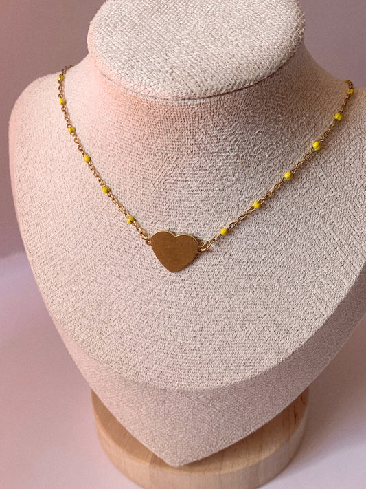Choker Corazón dorado