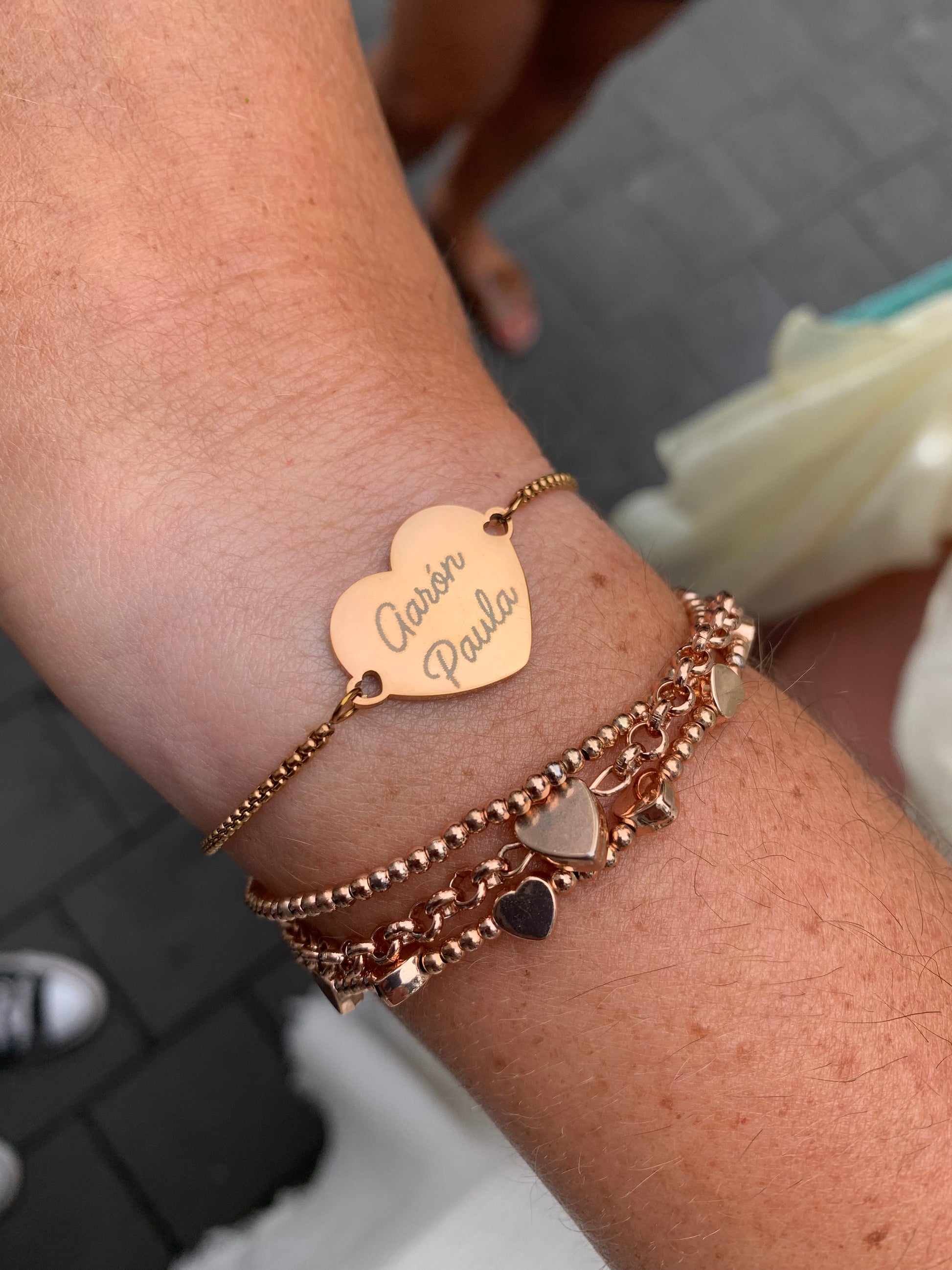 Pulsera corazón corrediza - Hey.Vortex