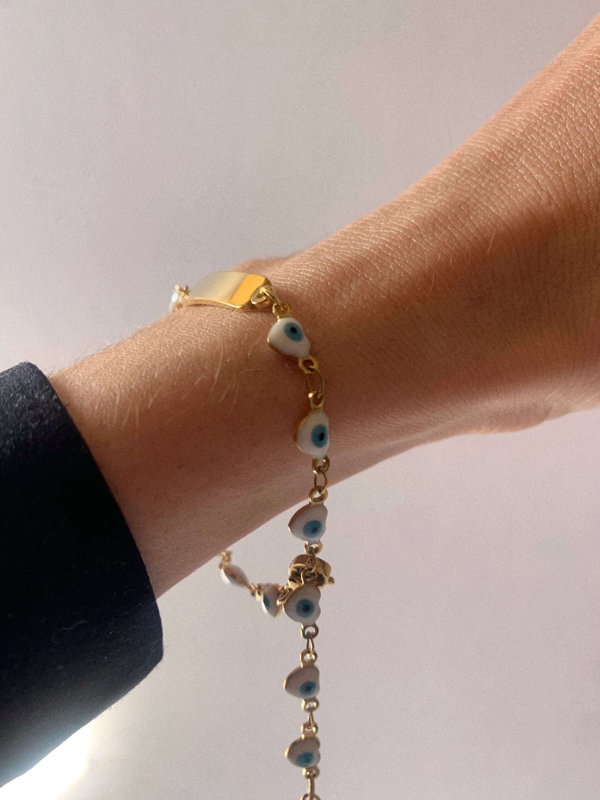 Pulsera Ojo Turco dorada 🧿 - Hey.Vortex