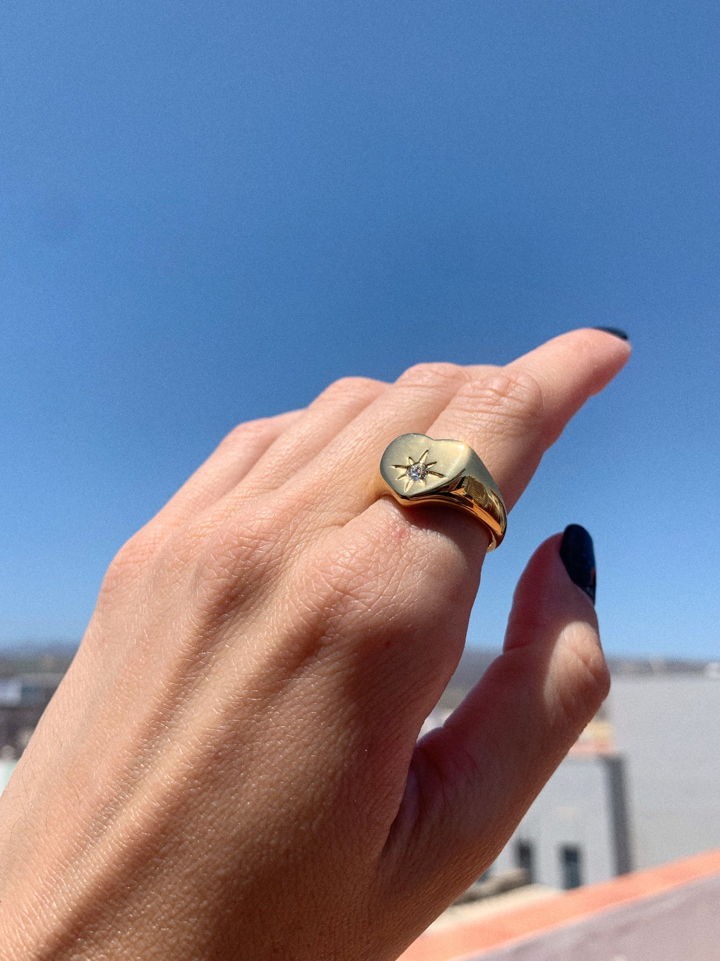 Anillo Corazón zircon - Hey.Vortex