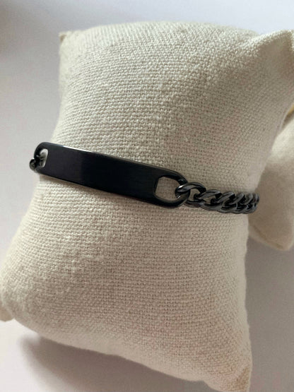 Pulsera cadena cubana - Hey.Vortex