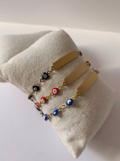 Pulsera Ojo Turco dorada 🧿 - Hey.Vortex