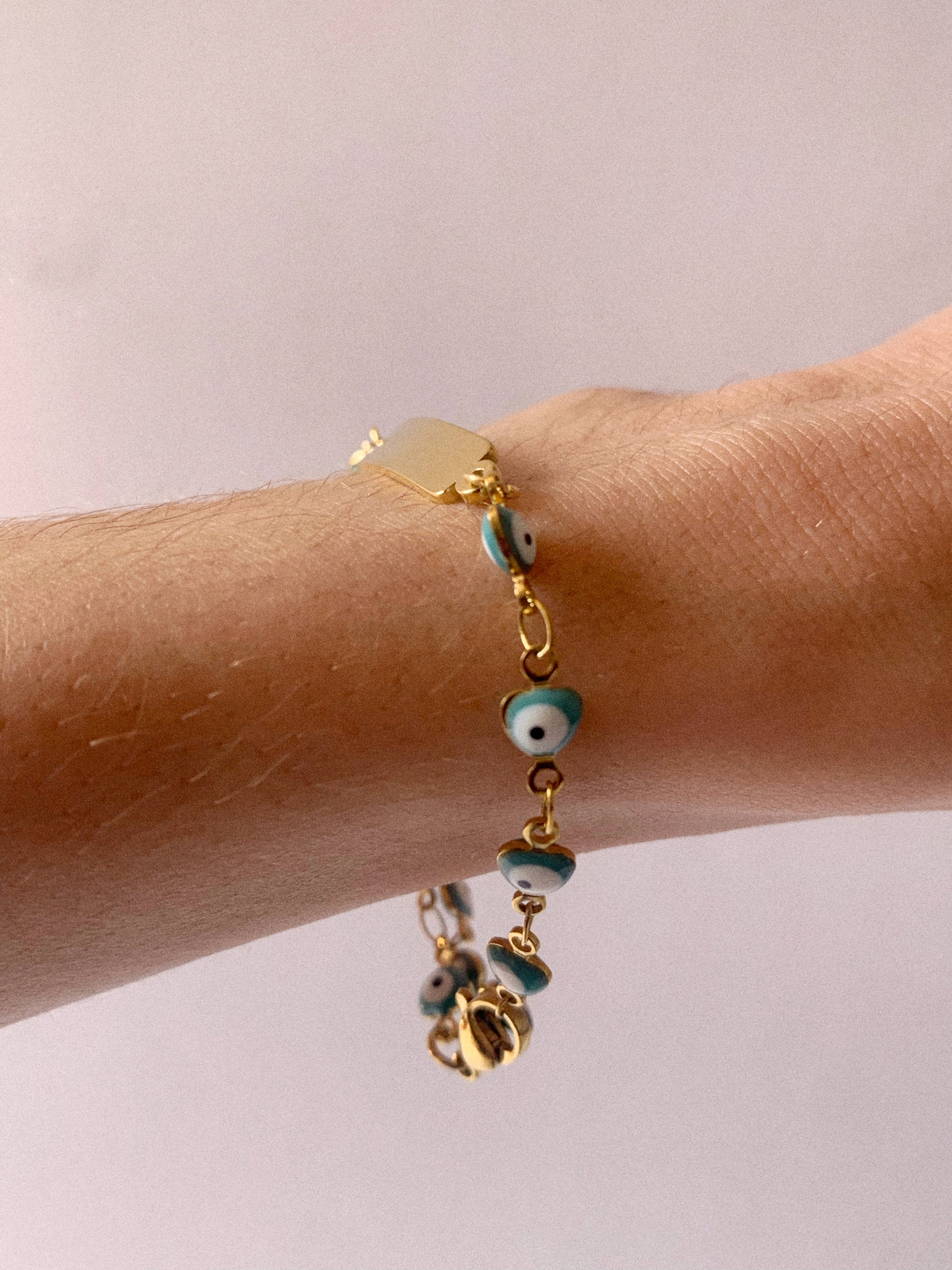 Pulsera Ojo Turco dorada 🧿 - Hey.Vortex