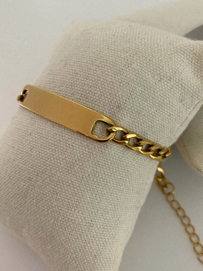 Pulsera cadena cubana - Hey.Vortex