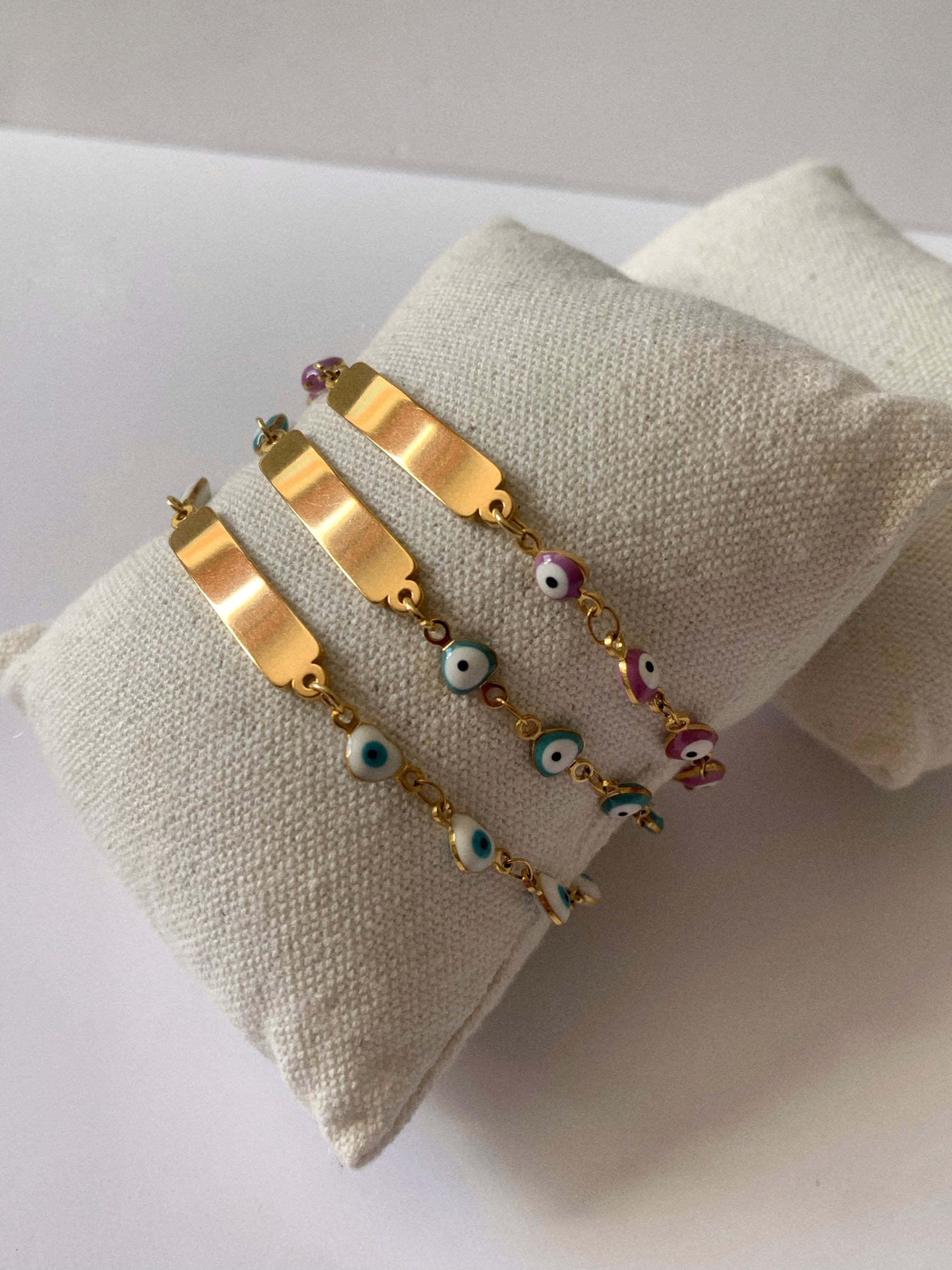 Pulsera Ojo Turco dorada 🧿 - Hey.Vortex