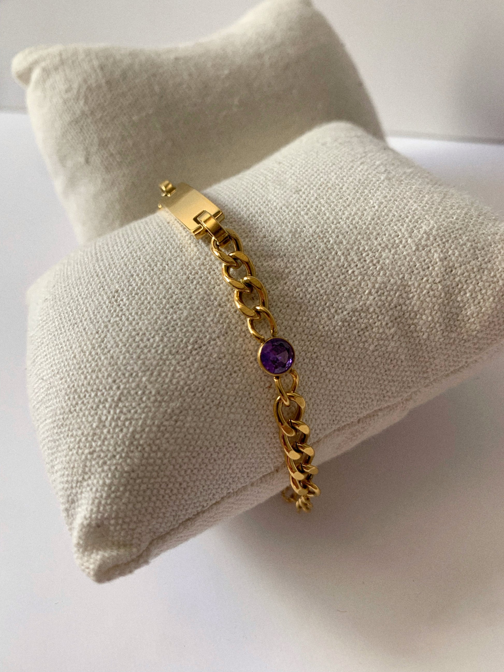 Pulsera zircón dorada - Hey.Vortex