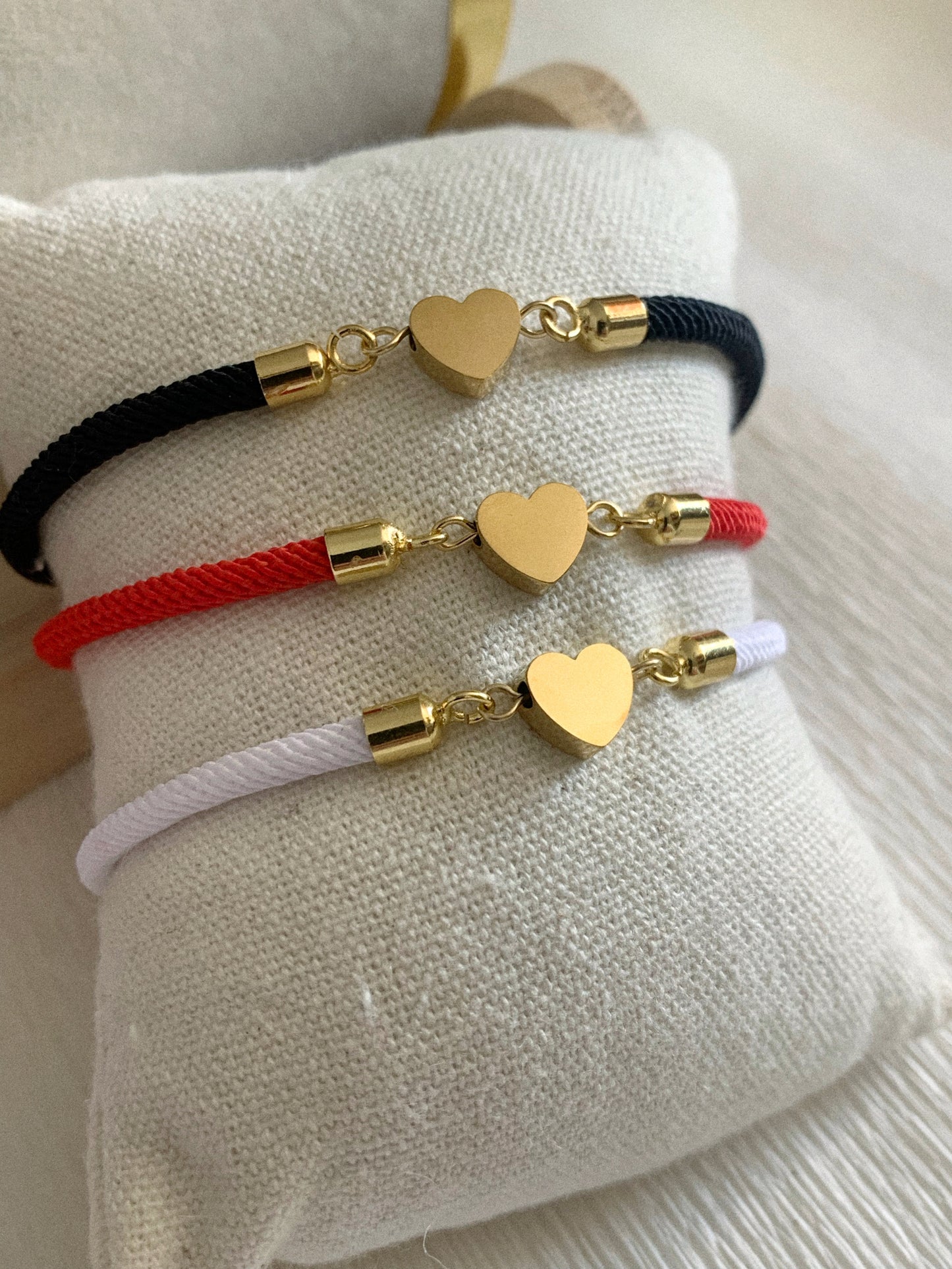 Pulsera cordón corazón - Hey.Vortex