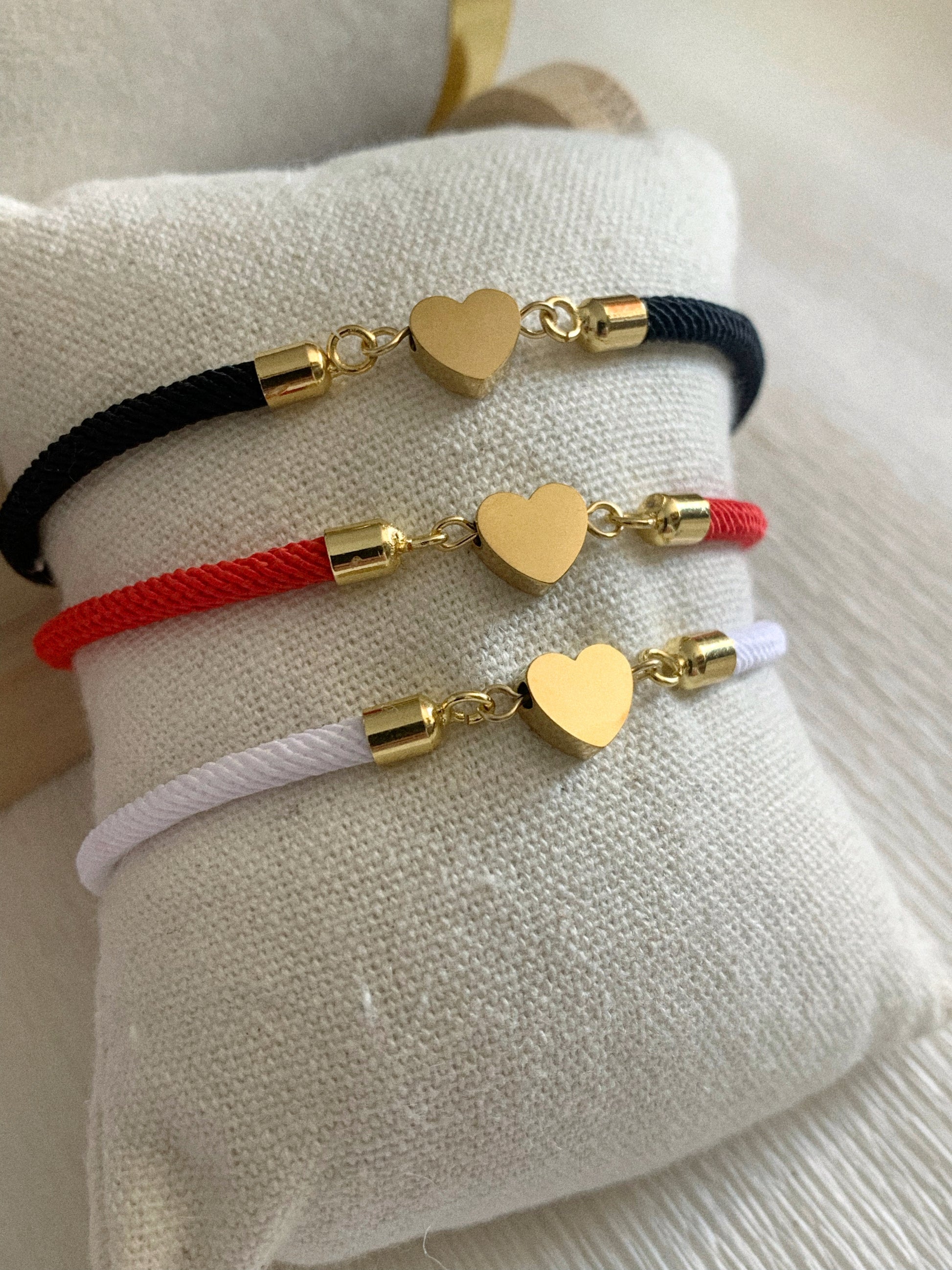 Pulsera cordón corazón - Hey.Vortex