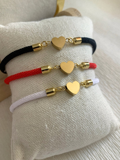 Pulsera cordón corazón - Hey.Vortex