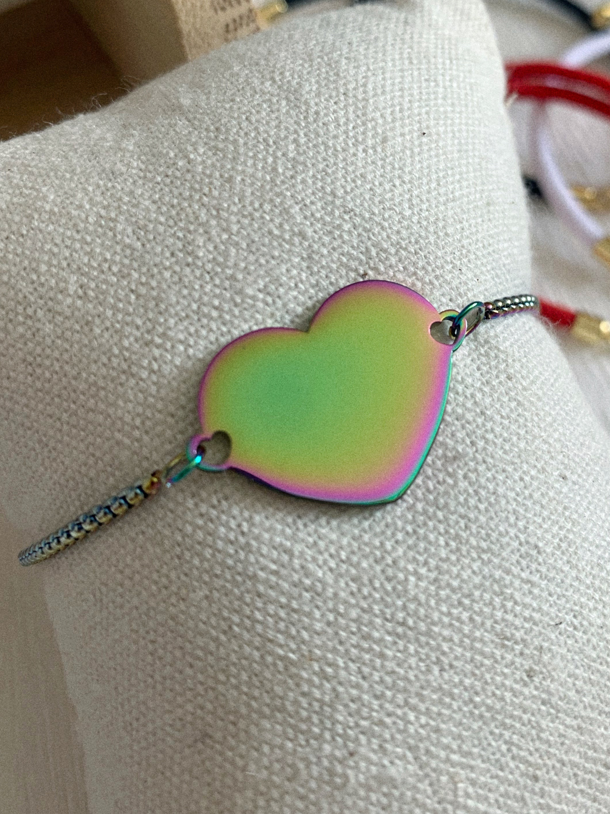 Pulsera corazón corrediza - Hey.Vortex