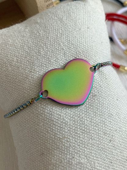 Pulsera corazón corrediza - Hey.Vortex