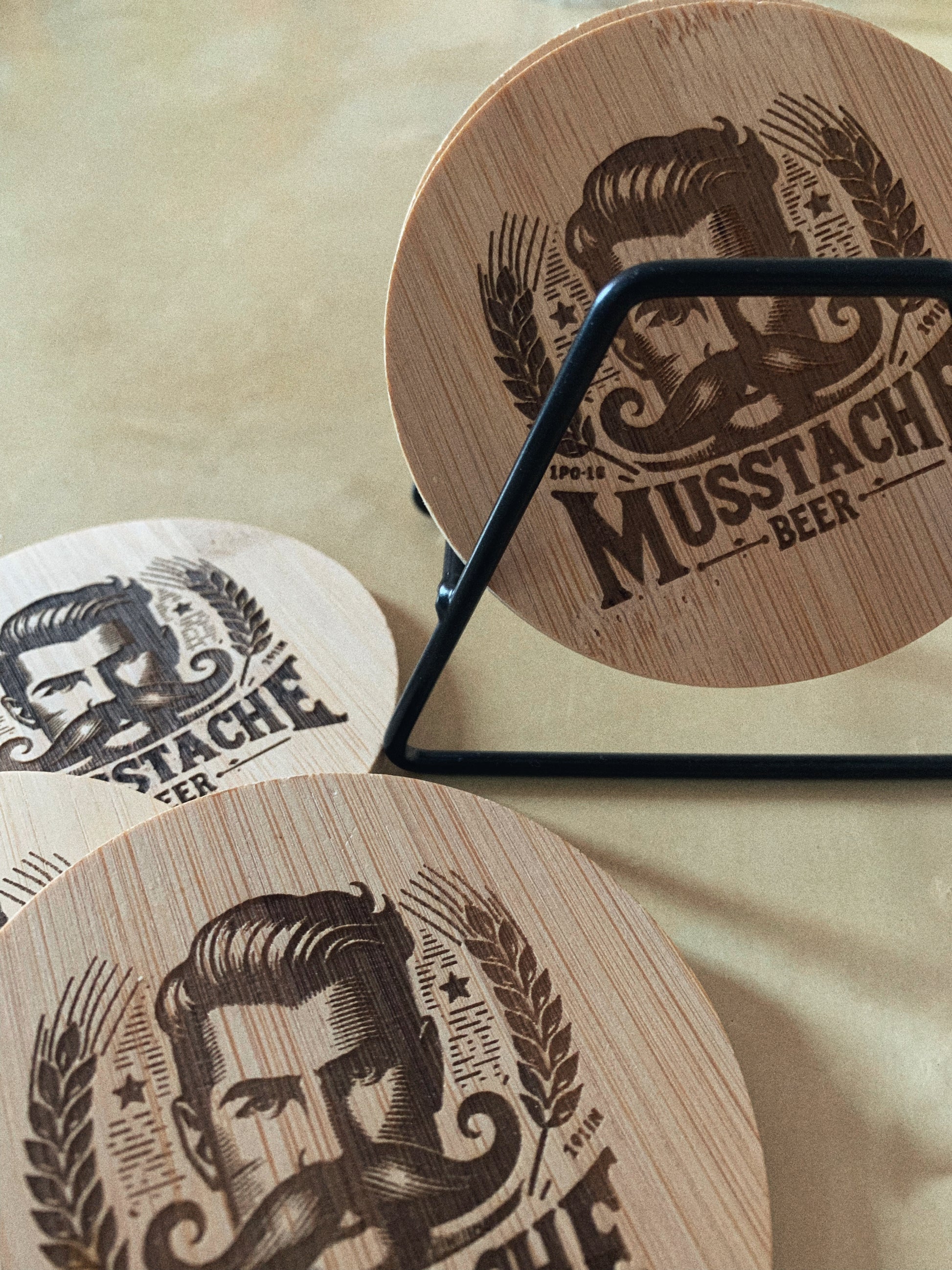 Posavasos Bambú - Hey.Vortex