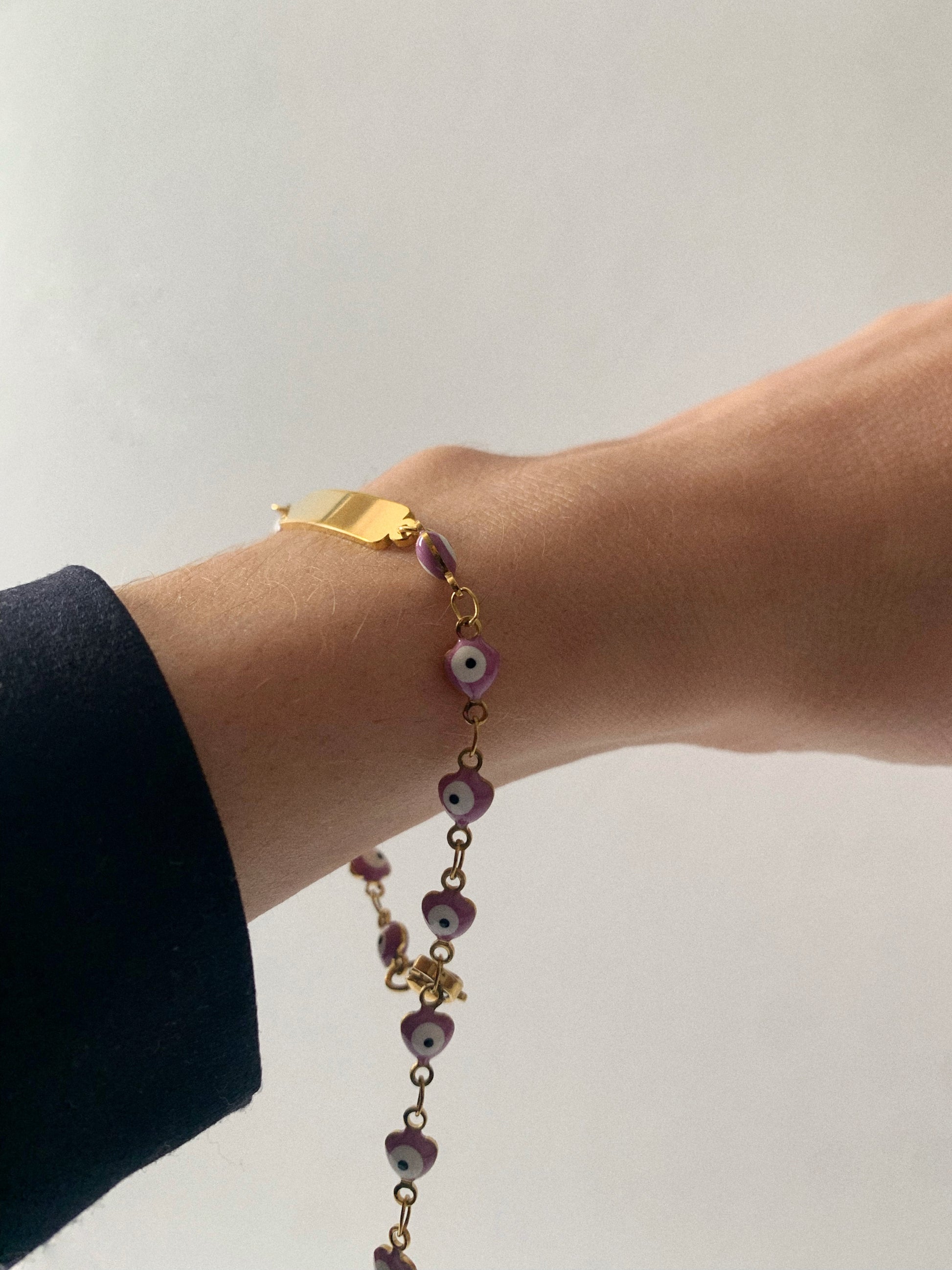 Pulsera Ojo Turco dorada 🧿 - Hey.Vortex