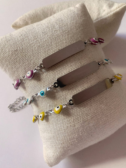 Pulsera Ojo Turco plateada 🧿 - Hey.Vortex