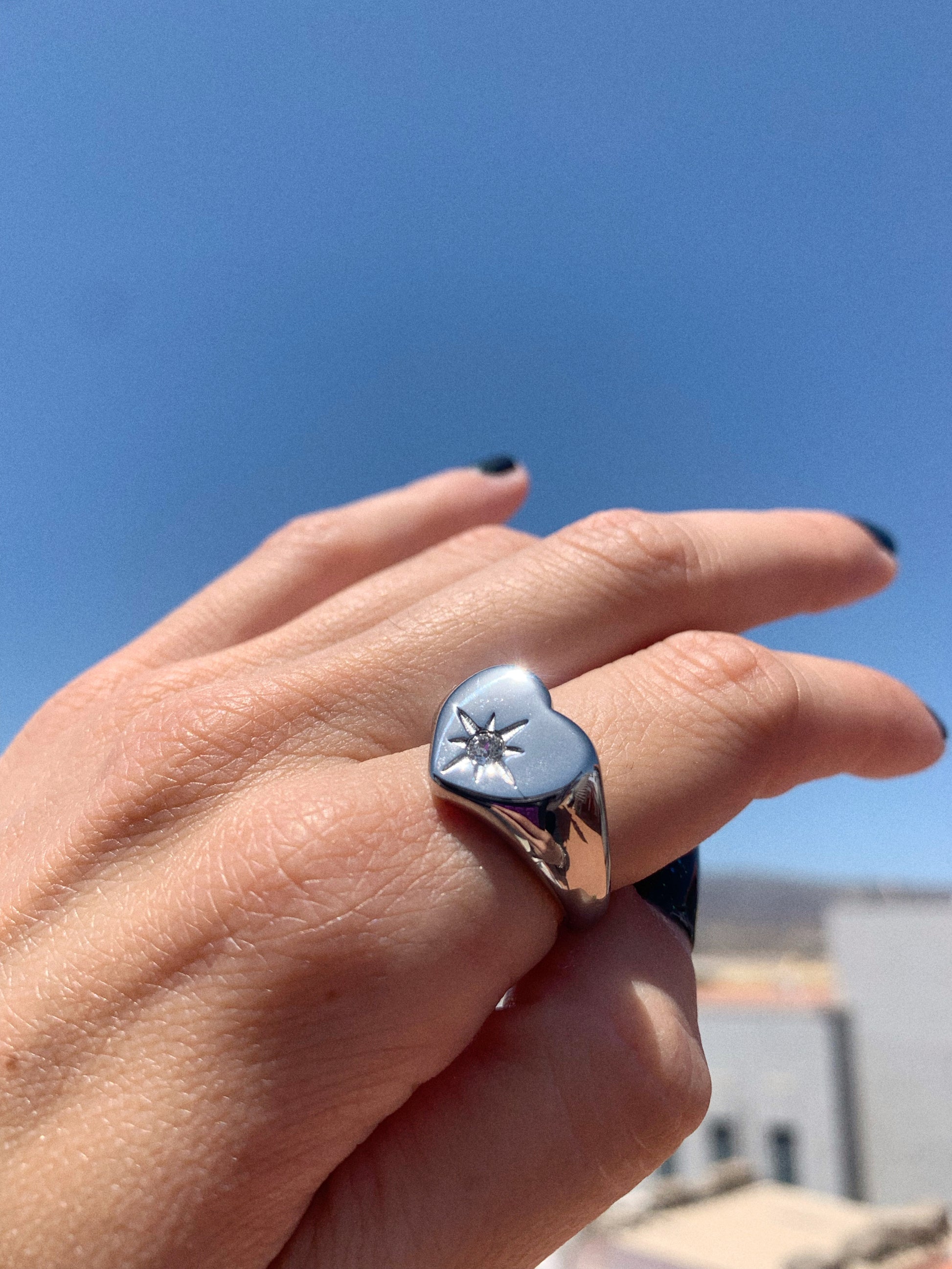 Anillo Corazón zircon - Hey.Vortex