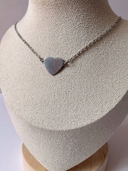 Collar estilo chocker Plateado - Hey.Vortex