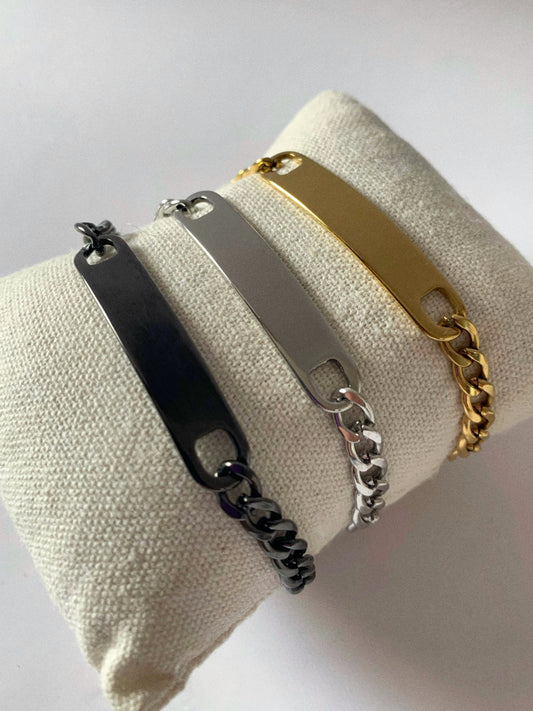 Pulsera cadena cubana - Hey.Vortex