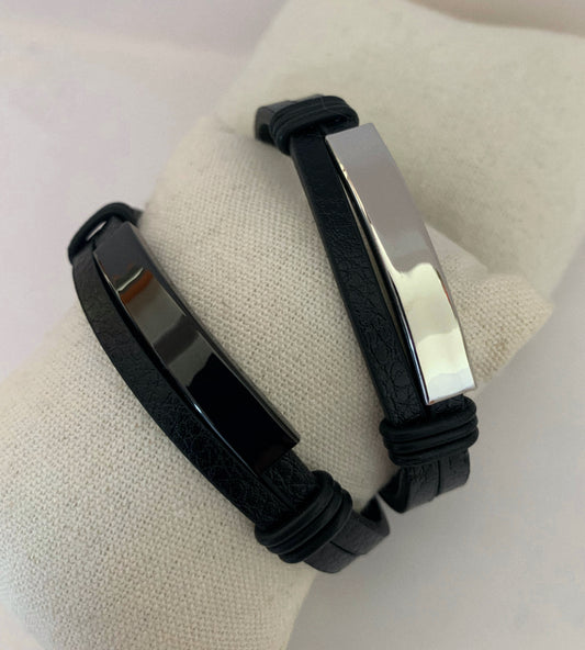 Pulsera cuero doble - Hey.Vortex