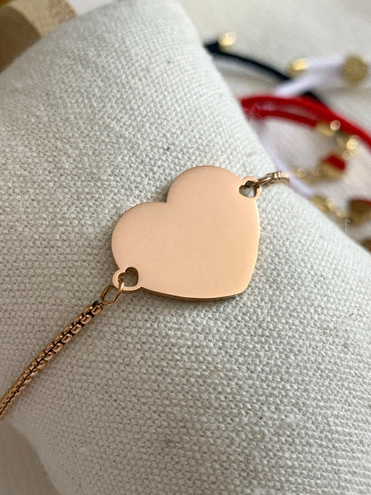 Pulsera corazón corrediza - Hey.Vortex