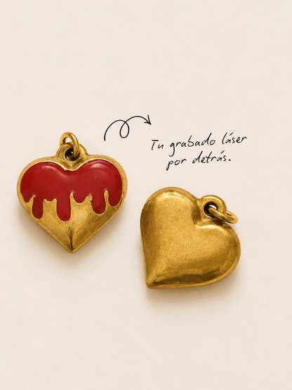 Charm Lava Heart