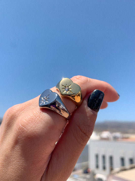 Anillo Corazón zircon - Hey.Vortex