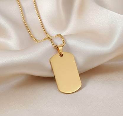 Collar chapa militar