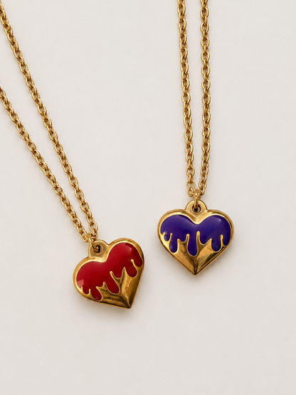 Collar Lava Heart