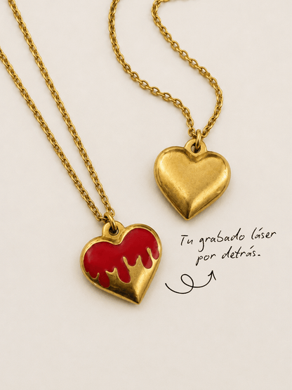Collar Lava Heart