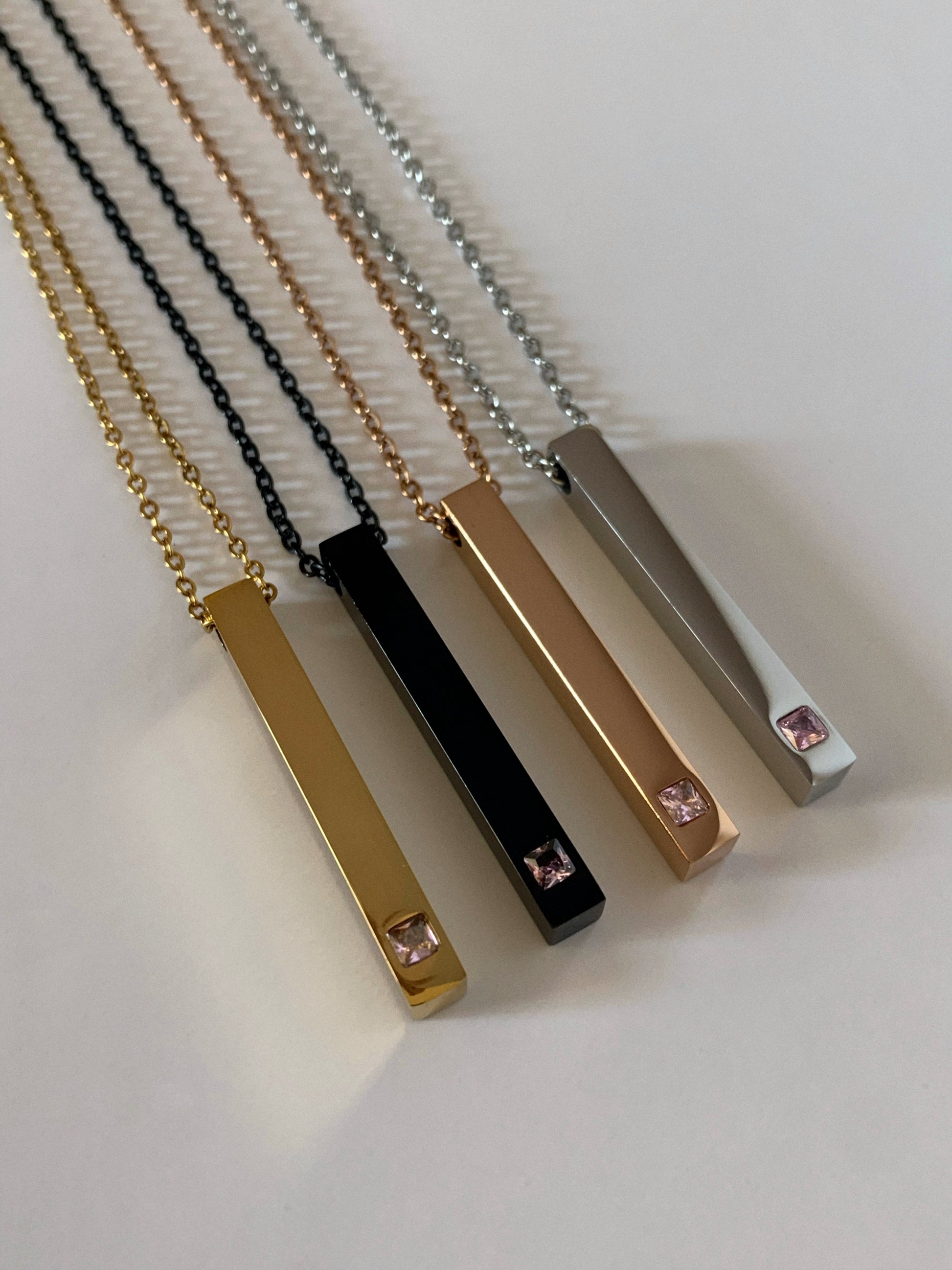 Collar barra zircón - Hey.Vortex