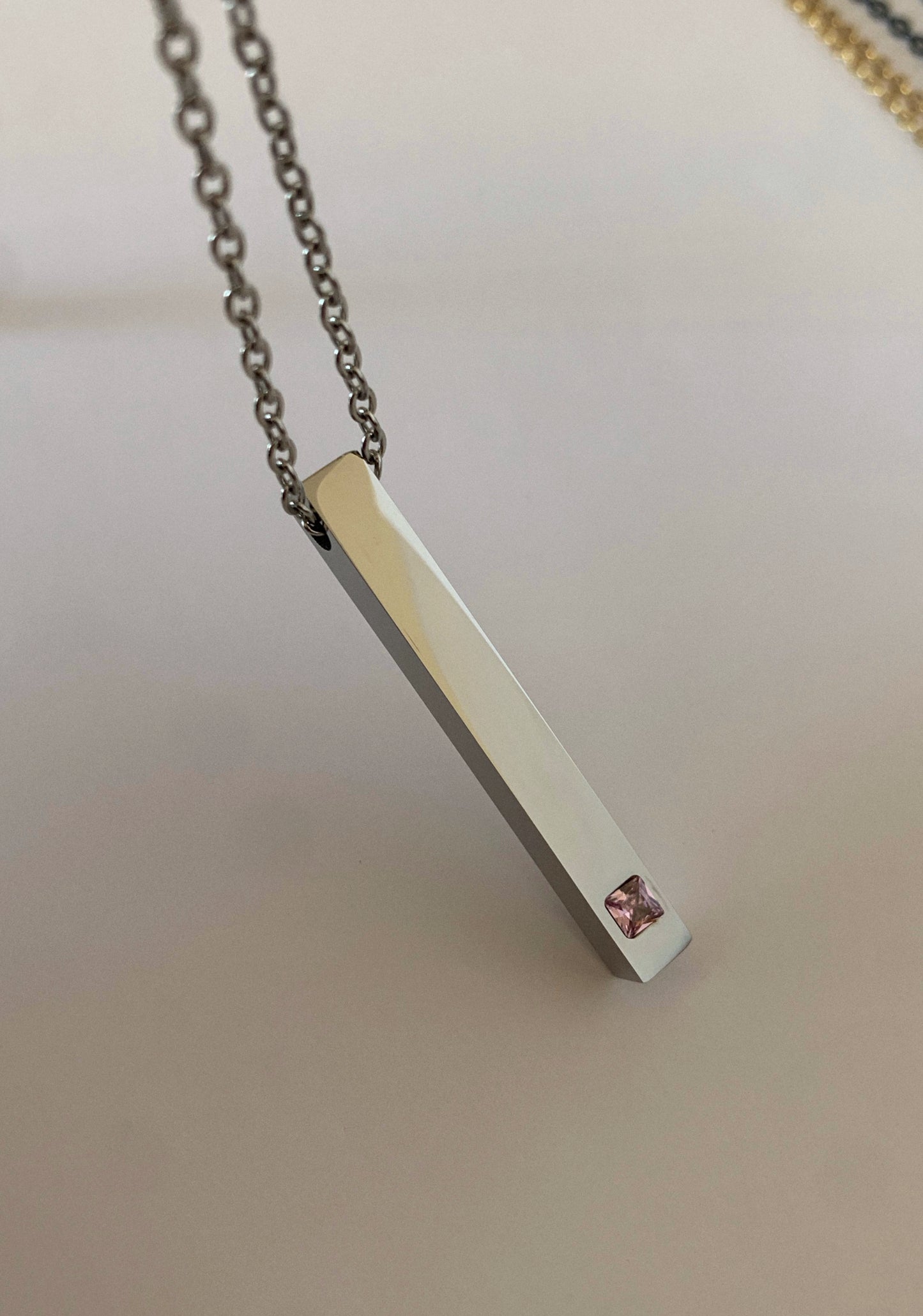 Collar barra zircón - Hey.Vortex