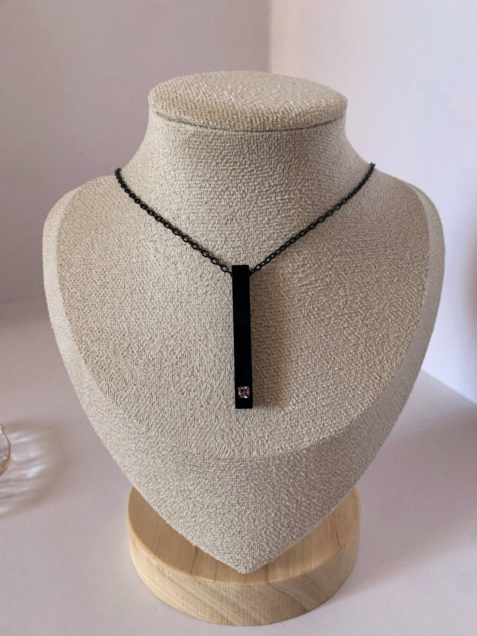 Collar barra zircón - Hey.Vortex