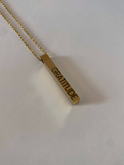 Collar barra zircón - Hey.Vortex